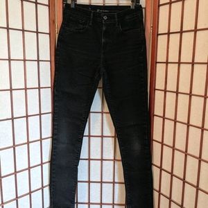 Levi's Black High Rise Skinny Jeans 27